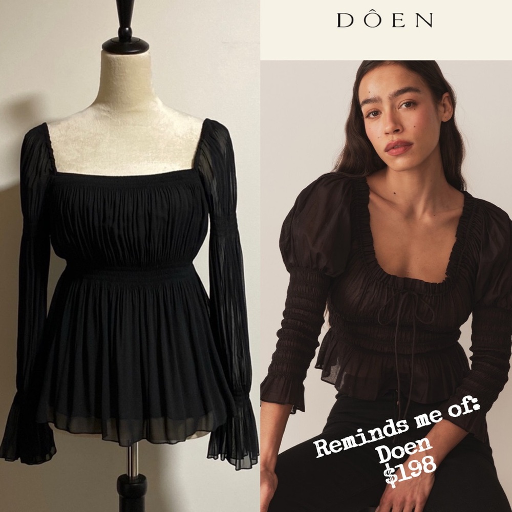 3/$10 Susan Lucci Shirred Blouse